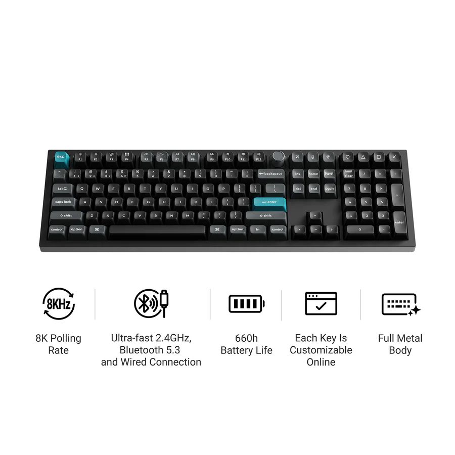 Keychron Q6 Ultra (Q6U-M3) ZMK RGB 8K Wireless Custom Mechanical Keyboard-Brown Switch 100% US - Image 2