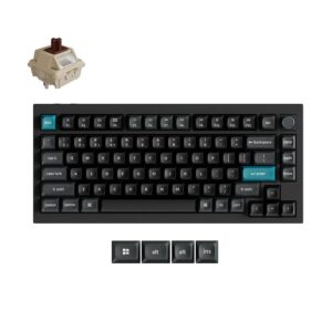 Keychron Q1 Ultra (Q1U-M3) ZMK RGB 8K Wireless Custom Mechanical Keyboard-Brown Switch 75% US