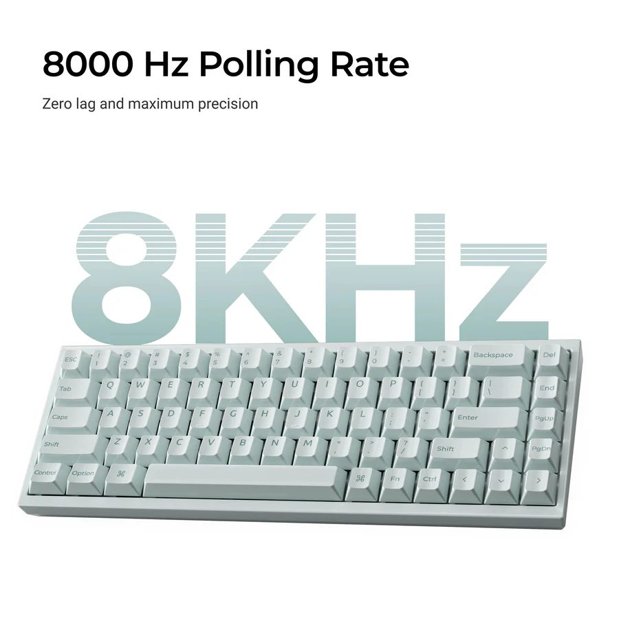 Keychron Q16 HE (Q16HW-L1) QMK Ceramic Custom Hall Effect Keyboard RGB Lime Switch 65% US Green - Image 3