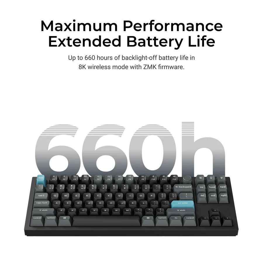 Keychron Q3 Ultra (Q3U-M4) ZMK RGB 8K Wireless Custom Mechanical Keyboard-Banana Switch 80% US - Image 3