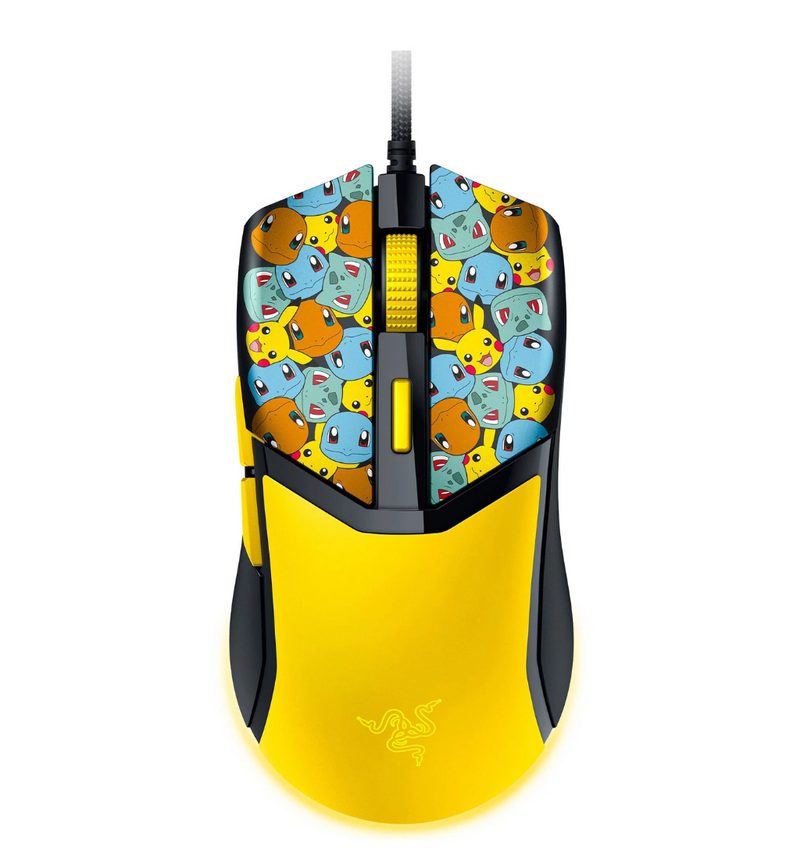 Razer COBRA - Pokemon Kanto Starters Ed.- 58g Lightweight Gaming Mouse - RGB UNDERGLOW - 8500 DPI