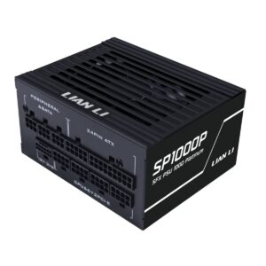 LIAN LI SP1000P Black -1000W 80+ Platinum PSU - 10 Years Warranty - 12V-2?6 - Japanese Capacitors