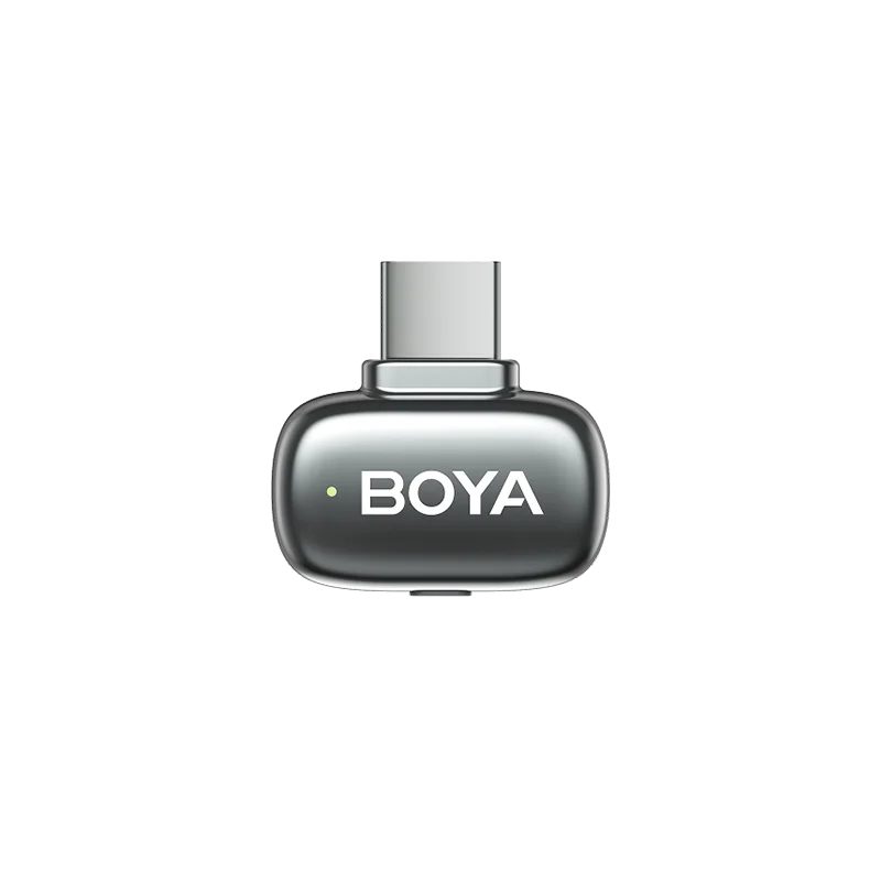 BOYA mini 2 Lightning & Type-C -Space Grey, 2,4GHz 2mic Wireless AI-ANC Mic w. Charging Box - Image 3