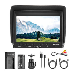 UPGRADED F100 CAMERA MONITOR + USB BATTERY CHARGER + BATTERY