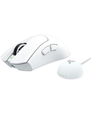 Ποντίκι gaming Razer - DeathAdder V4 Pro, οπτικό, ασύρματο, λευκό