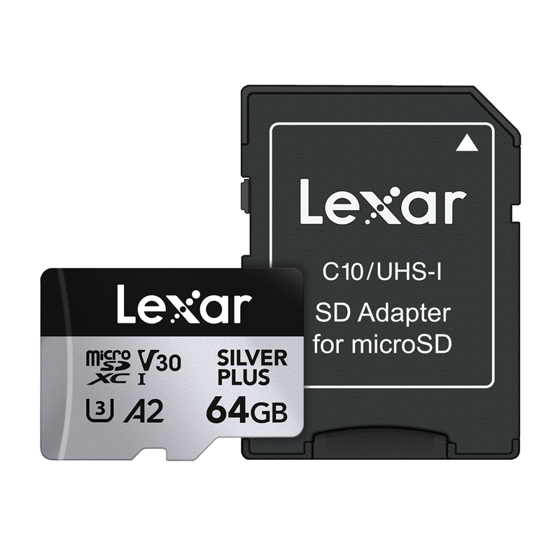 Memory card Lexar High-Performance Silver Plus microSDXC 64GB + adapter