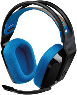Ακουστικά gaming Logitech - Lightspeed G535, ασύρματο, μαύρο/μπλε
