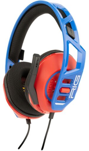Ακουστικά gaming Nacon - RIG 300 PRO HS, κόκκινο/μπλε