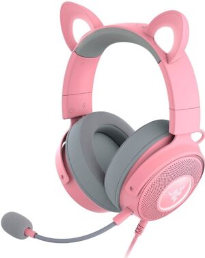 Ακουστικά gaming Razer - Kraken Kitty Edition V2 Pro, Quartz