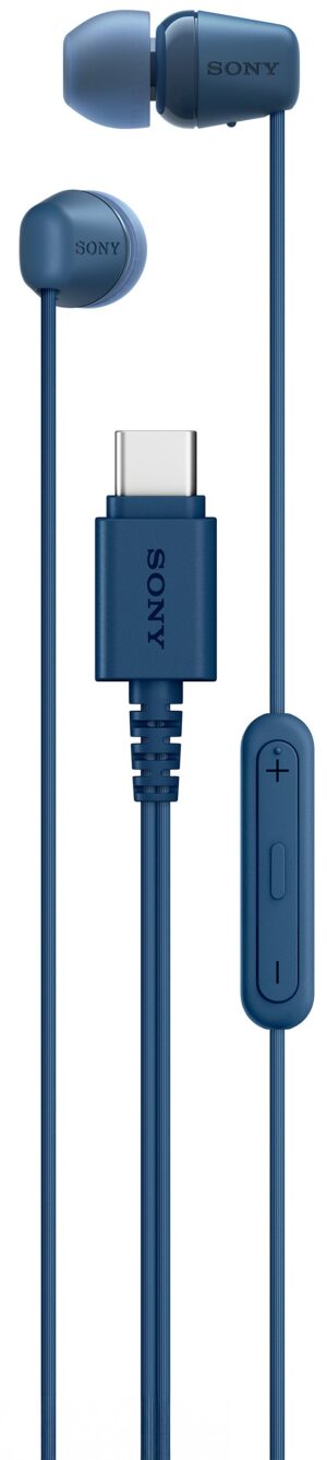 Ακουστικά με μικρόφωνο Sony - IEREX15C, USB-C, μπλε