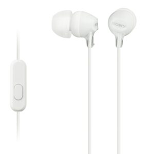 Ακουστικά με μικρόφωνο Sony - MDR-EX15AP, λευκό