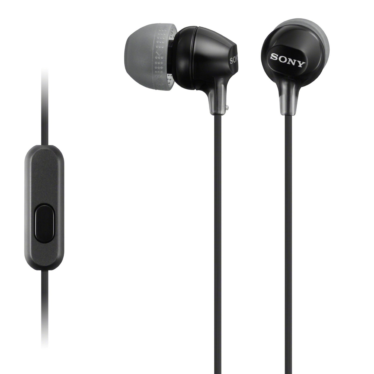 Ακουστικά με μικρόφωνο Sony - MDR-EX15AP, μαύρο