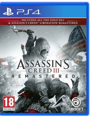 Assassin's Creed III Remastered + All Solo DLC & Assassin's Creed Liberation (PS4)