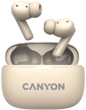 Ασύρματα ακουστικά Canyon - CNS-TWS10, ANC, μπεζ