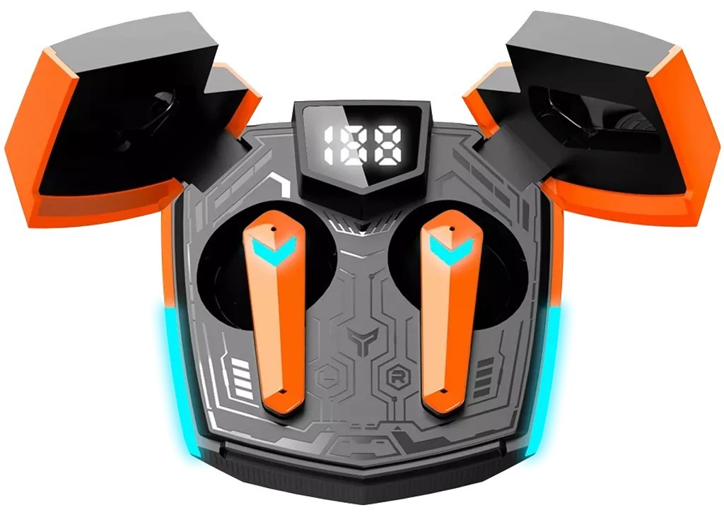 Ασύρματα ακουστικά Canyon - DoubleBee GTWS-2, TWS, πορτοκαλί/μαύρο