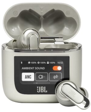 Ασύρματα ακουστικά JBL - Tour Pro 2, TWS, ANC, μπεζ