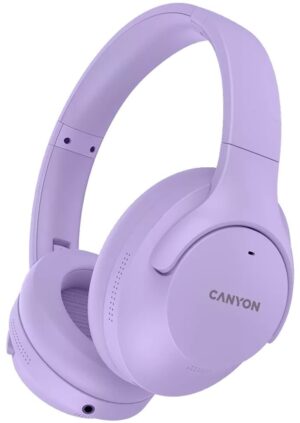Ασύρματα ακουστικά με μικρόφωνο Canyon - OnRiff 10, ANC, μωβ