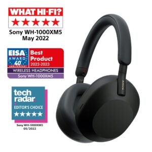 Ασύρματα ακουστικά Sony - WH-1000XM5, Hard Case, ANC, μαύρα