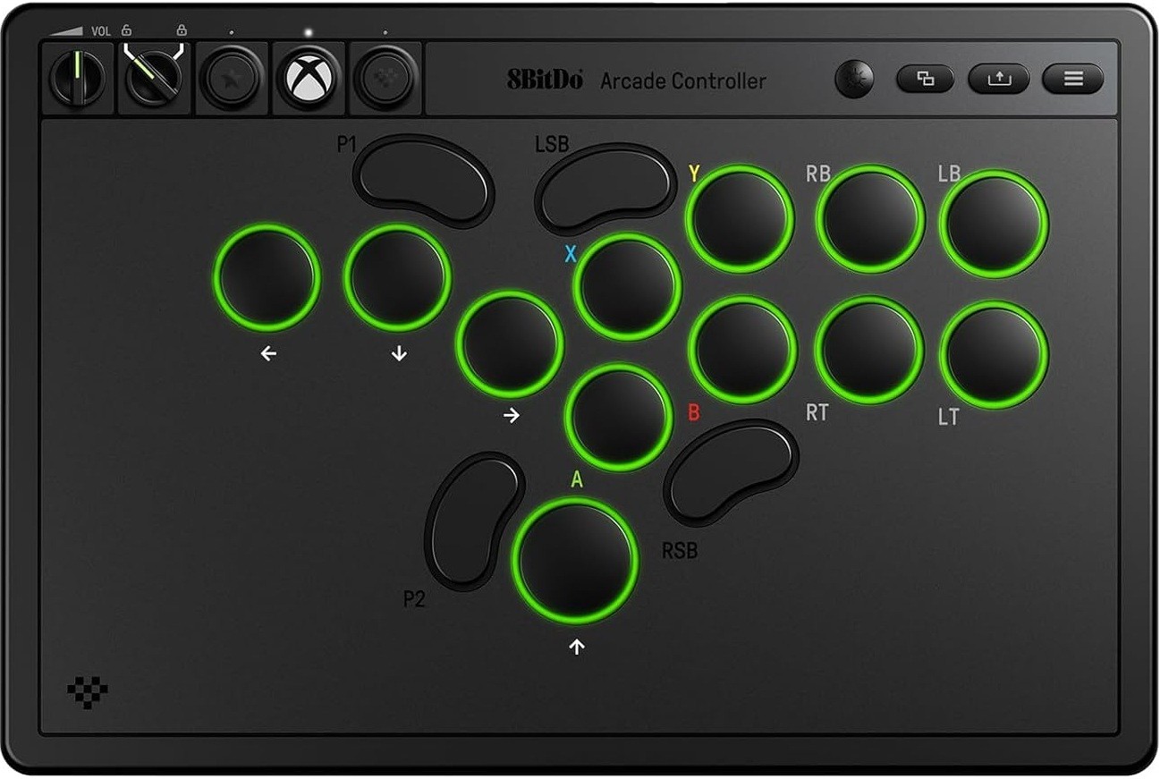 Ασύρματο χειριστήριο 8BitDo - Arcade, μαύρο(Xbox One/Series X/PC)