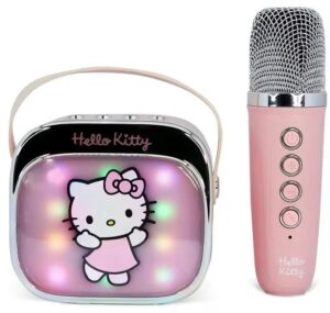 Φορητό ηχείο OTL Technologies - Hello Kitty PopSing Karaoke Speaker & Microphone, ροζ