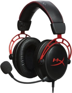 Gaming ακουστικά HyperX - Cloud Alpha, κόκκινα