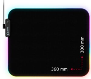 Gaming pad για ποντίκι Lorgar - Steller 913, L, μαλακό , μαύρο