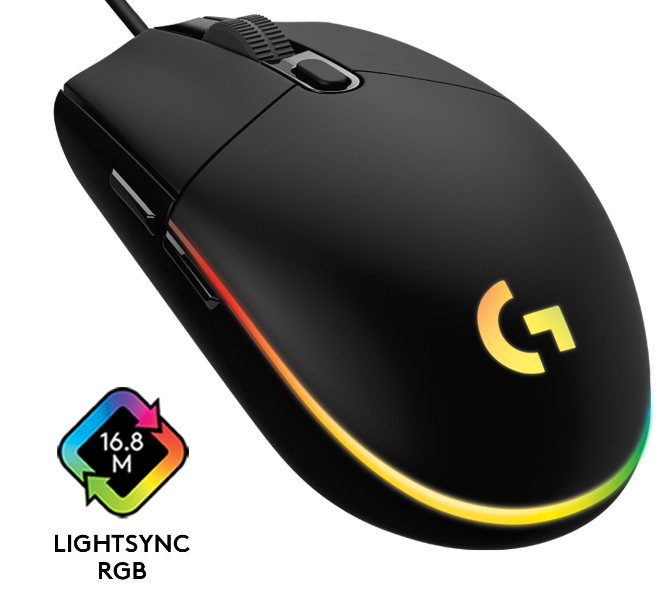 Gaming ποντίκι Logitech - G102 Lightsync, Οπτικό , RGB, μαύρο
