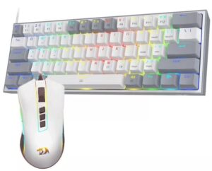 Gaming σετ Redragon - Dynamic Duo RD-S131, λευκό/γκρι