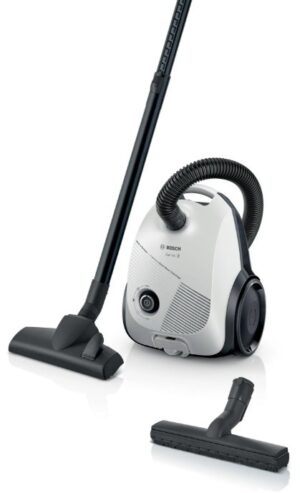 Ηλεκτρική σκούπα με σακούλα Bosch - BGLS2WH1H, μικροφίλτρο, λευκή
