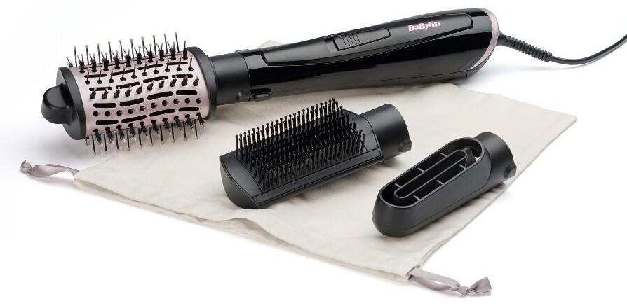 Ηλεκτρική βούρτσα μαλλιών BaByliss - Style Smooth AS128E, 1000 W, 4 ρυθμίσεις, μαύρη