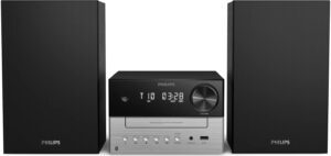 Μίνι ηχοσύστημα Philips - TAM3205M2/12, 2.0, μαύρο