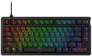 Μηχανικό πληκτρολόγιο HyperX - Alloy Rise 75, HyperX Red, RGB, μαύρο