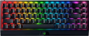 Μηχανικό πληκτρολόγιο Razer - BlackWidow V3 Mini,ασύρματο, Yellow,RGB,Phantom Pudding , μαύρο Keycap