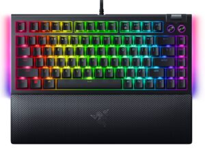 Μηχανικό πληκτρολόγιο Razer - BlackWidow V4 75, Orange, RGB, μαύρο