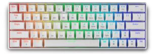 Μηχανικό πληκτρολόγιο Spartan Gear - Pegasus 2, ασύρματο, Red, RGB, λευκό