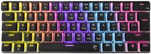 Μηχανικό πληκτρολόγιο White Shark - Ashiko 2 GK2022, Red Switch, RGB, μαύρο