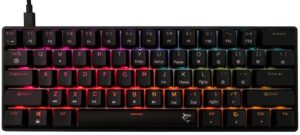 Μηχανικό πληκτρολόγιο White Shark - Shinobi 2, Red Switch, RGB, μαύρο