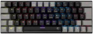 Μηχανικό πληκτρολόγιο White Shark - Wakizashi 2, Blue Switch, RGB, μαύρο /γκρι