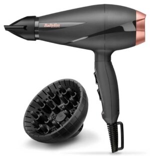 Πιστολάκι μαλλιών BaByliss - Smooth Pro 2100 6709DE, 2100 W, 3 ταχυτήτων, μαύρο/ροζ χρυσό