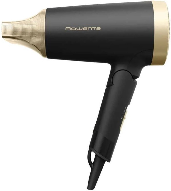 Πιστολάκι μαλλιών Rowenta - CV1830F0, 1900W, 2 ταχυτήτων, μαύρο/χρυσό