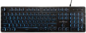 Πληκτρολόγιο gaming White Shark - TACHI, Ice Blue LED, μαύρο