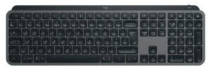 Πληκτρολόγιο πολυμέσων Logitech - MX Keys S, ασύρματο, Graphite