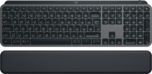 Πληκτρολόγιο πολυμέσων Logitech - MX Keys S Plus, ασύρματο, Graphite