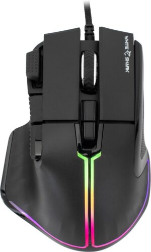 Ποντίκι gaming White Shark - Marrok GM-9006, οπτικό, ενσύρματο , μαύρο