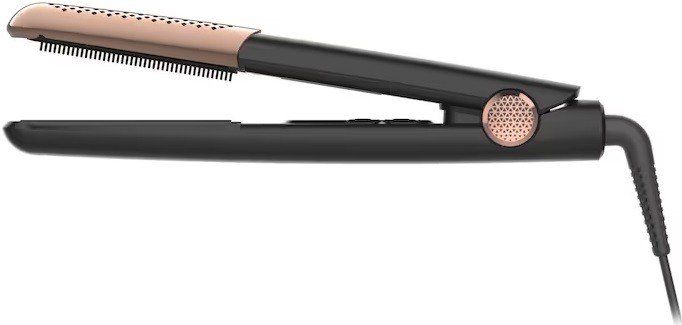 Πρέσα μαλλιών Rowenta - SF8230F0, 200°C, Ceramic, μαύρο/καφέ