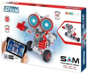 Ραδιοελεγχόμενο Ρομπότ Xtrem Bots - Sam, για συναρμολόγηση, 130 τεμάχια