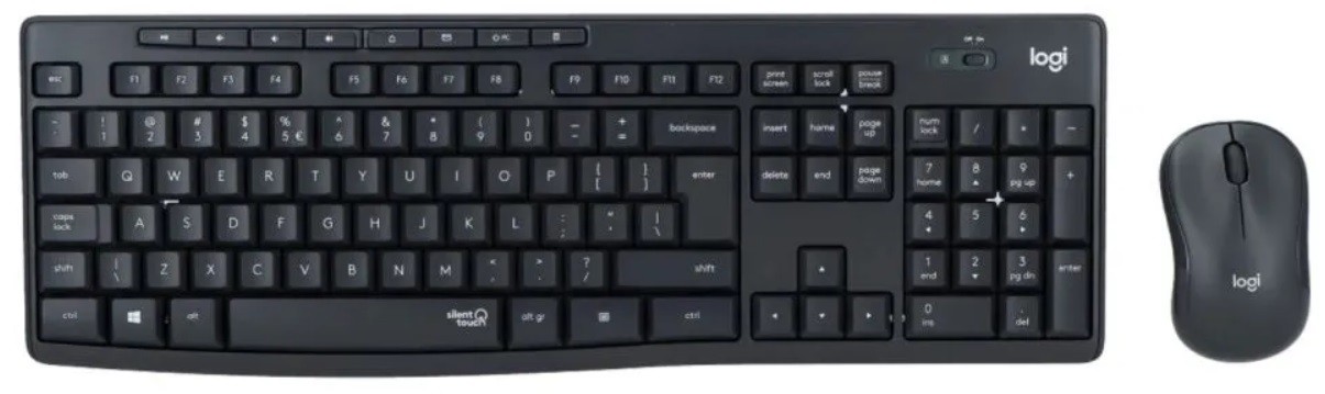 Σετ ποντίκι και πληκτρολόγιο Logitech - MK295, ασύρματο , μαύρο