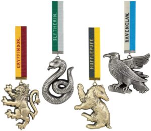 Σετ στολίδια The Noble Collection Movies: Harry Potter - House Mascots