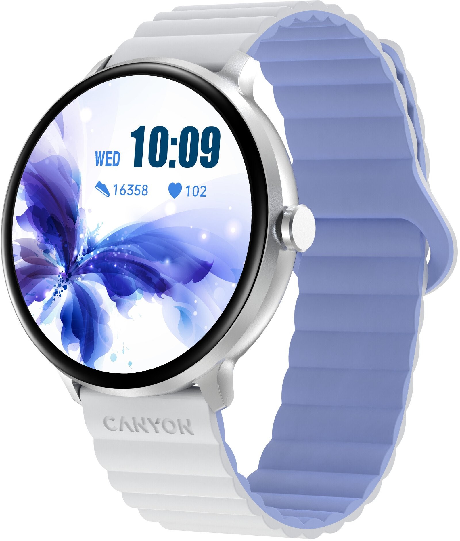 Smart ρολόι Canyon - Jacky SW-69, 47 mm, 1.3'', White Blue