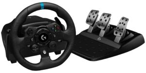Τιμόνι με πεντάλια Logitech - G923, Xbox/PC, μαύρο